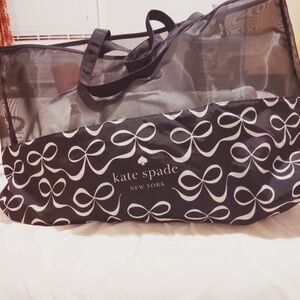 Kate Spade Black and White Bow Pattern Tote